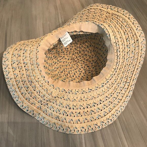 Ladies Woven Summer Hat One Size - Picture 4 of 4